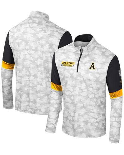 Colosseum Athletics Appalachian State Mountaineers Oht Military-inspired Appreciation Tomahawk Quarter-zip Windshirt - Multicolor