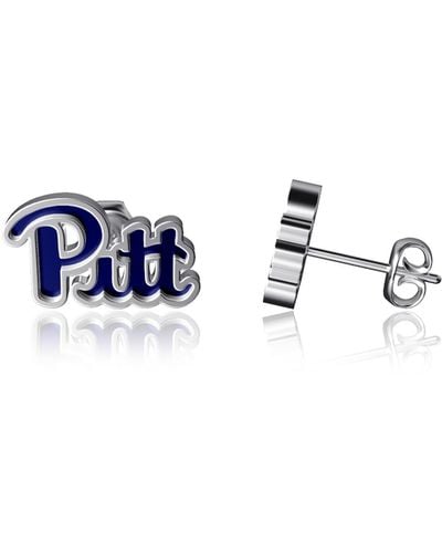 Dayna Designs Pitt Panthers Enamel Post Earrings - Blue