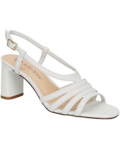 Bella Vita Gretta Heeled Sandals - White