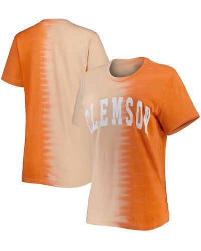 Gameday Couture Clemson Tigers Find Your Groove Split-dye T-shirt - Orange