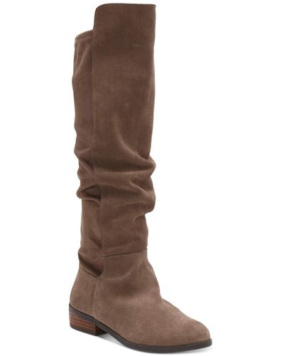 Lucky Brand Calypso Wide-calf Crop Over-the-knee Boots - Brown