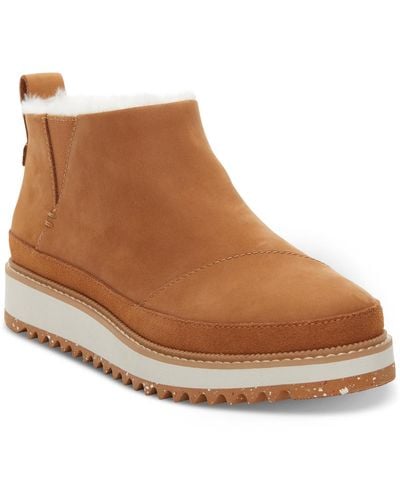 TOMS Marlo Water Resistant Cold Weather Booties - Brown
