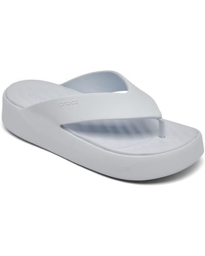 Crocs™ Getaway Platform Casual Flip-flop Sandals From Finish Line - Gray
