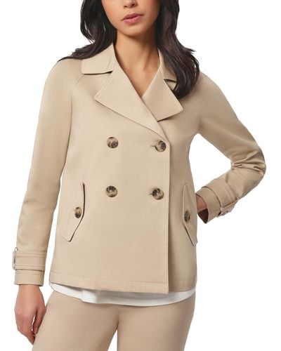 Jones New York Double-breasted Trench Coat - Natural
