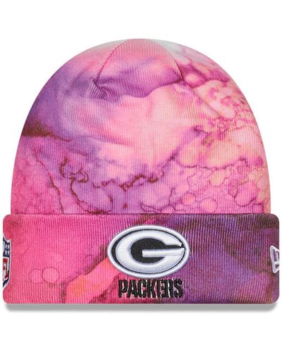 KTZ Green Bay Packers 2022 Nfl Crucial Catch Knit Hat - Pink
