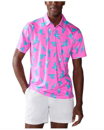 Chubbies The Toucan Do It Performance Polo 2.0 - Pink