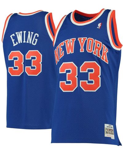Mitchell & Ness Patrick Ewing New York Knicks 1991-92 Hardwood Classics Swingman Jersey - Blue