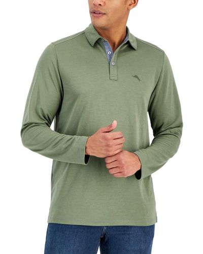 Tommy Bahama Kohala Peak Long-sleeve Polo Shirt - Green