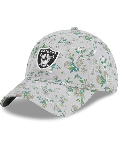 KTZ Las Vegas Raiders Bouquet 9twenty Adjustable Hat - Gray