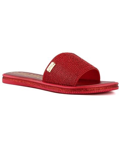 Juicy Couture Yummy Sandal Slides - Red