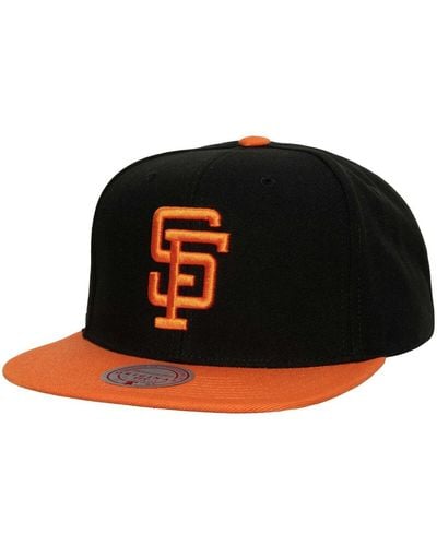 Mitchell & Ness San Francisco Giants Cooperstown Collection Evergreen Snapback Hat - Black