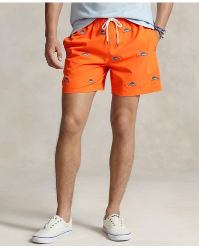Polo Ralph Lauren Mesh-lined Swim Trunks - Orange