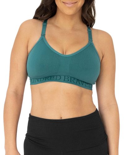 Kindred Bravely Busty Sublime Hands-free Pumping & Nursing Sports Bra - Green