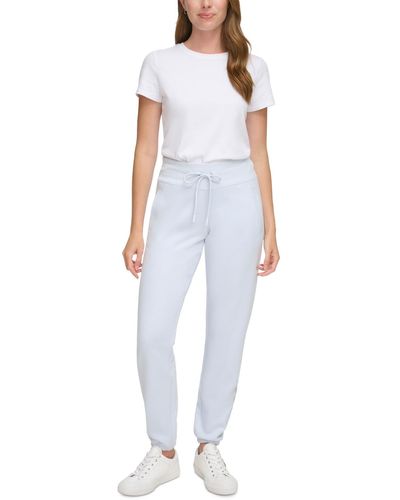 Calvin Klein Performance Embroidered Shine Logo sweatpants - White