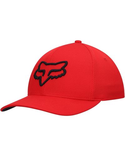 Fox Lithotype 2.0 Logo Flex Hat - Red