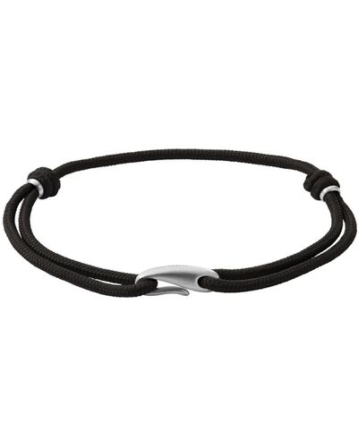 Skagen Hulsten Nylon Multi Strand Bracelet - Black