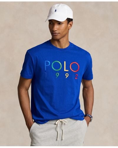 Polo Ralph Lauren Classic-fit Polo 1992 Jersey T-shirt - Blue