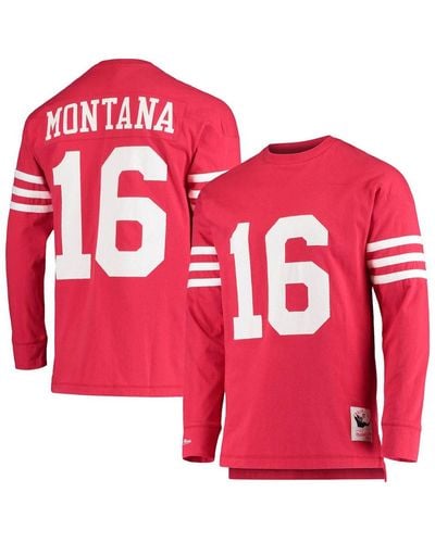 Women's Mitchell & Ness Joe Montana White San Francisco 49ers Legacy Replica  Player Jersey