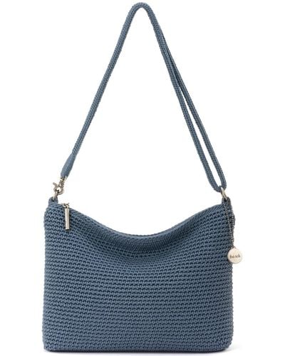 The Sak Lumi Crochet Small Crossbody Bag - Blue