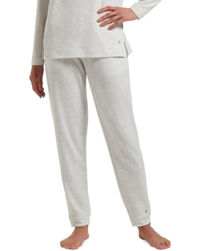 Hue Super-soft French Terry Cuffed Lounge Pants - Gray
