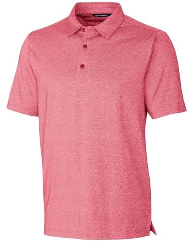 Cutter & Buck Forge Heathered Stretch Polo Shirt - Pink