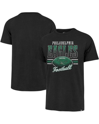 '47 Distressed Philadelphia Eagles Gridiron Classics Last Call Franklin T-shirt - Black