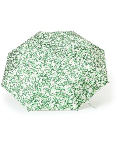 Macy's Flower Show Auto Folding Umbrella - Green