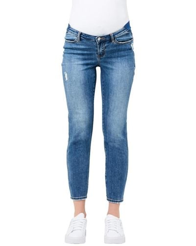 Ripe Maternity Maternity Dylan Distressed Jean - Blue