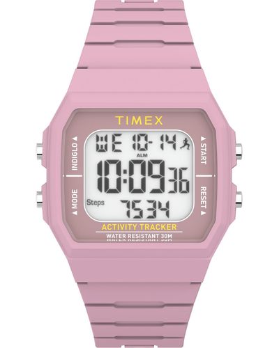 Timex Digital Ironman Classic Silicone Watch 40mm - Pink