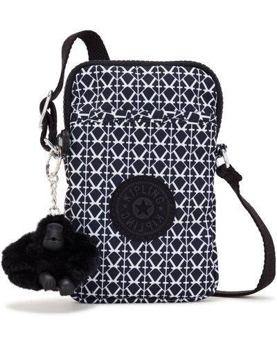 Kipling Tally Mini Phone Zip-top Nylon Crossbody Bag - Black