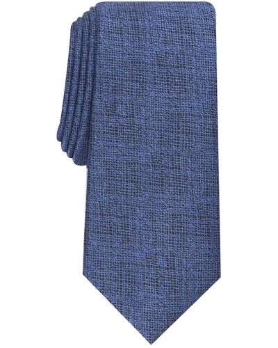 Alfani Solid Slim Tie - Blue