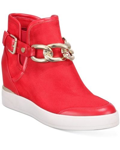 ALDO Micacea Wedge Sneakers - Red