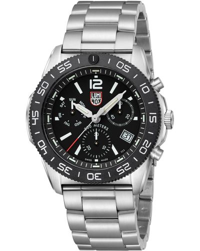 Luminox Swiss Chronograph Pacific Diver Stainless Steel Bracelet Watch 44mm - Gray