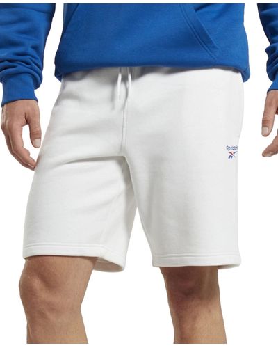 Reebok Identity Regular-fit Logo-print Sweat Shorts - White