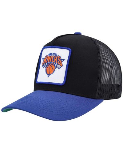New York Knicks Mitchell & Ness x Lids Metallic Gold Snapback Hat - Black