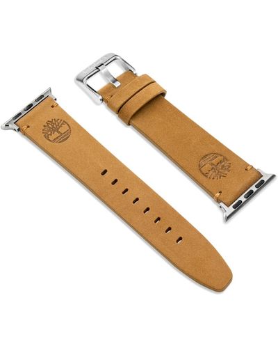 Timberland Ashby Genuine Leather Universal Smart Watch Strap 20mm - Metallic