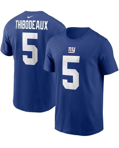 Nike Kayvon Thibodeaux New York Giants Player Name And Number T-shirt - Blue