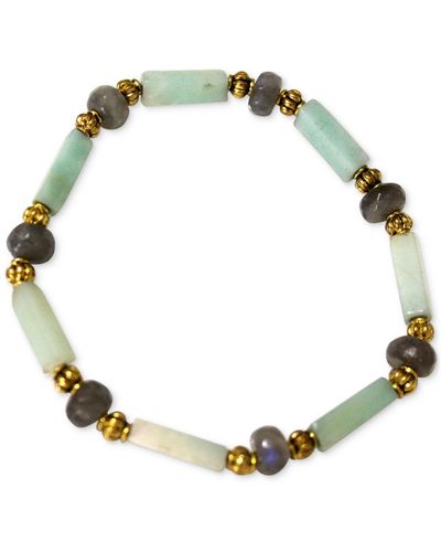 seree Isa — Pearl and green jade bracelet - Macy's