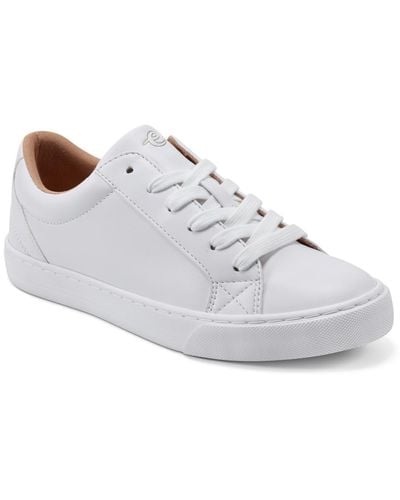 Easy Spirit Lorna Lace-up Casual Round Toe Sneakers - White