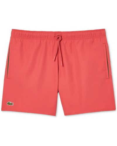 Lacoste Light Quick-dry Swim Shorts - Red