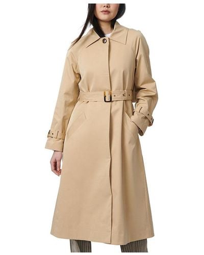 Bernardo Modern Trench Coat - Natural