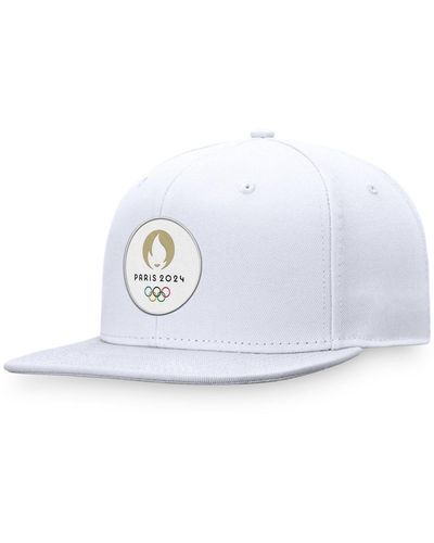 Fanatics Paris 2024 Summer Olympics Snapback Hat - White