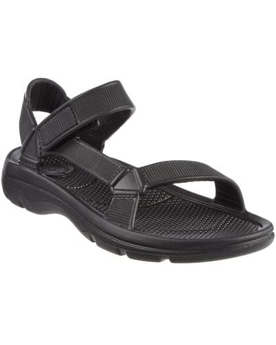 Totes Riley Adjustable Sport Sandals - Black