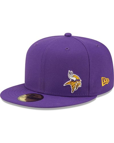 KTZ Minnesota Vikings Flawless 59fifty Fitted Hat - Purple