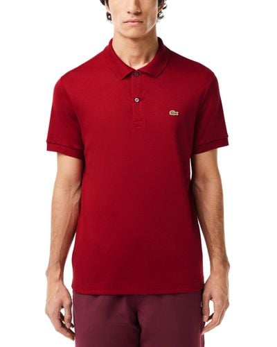 Lacoste Regular Fit Short Sleeve Polo - Red
