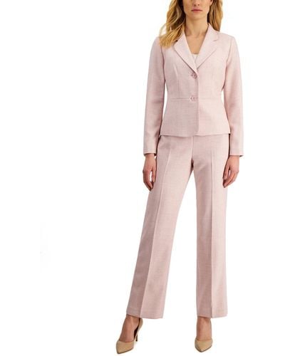 Le Suit Notch-collar Pantsuit - Pink