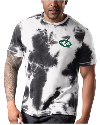 MSX by Michael Strahan New York Jets Freestyle Tie-dye T-shirt - Gray