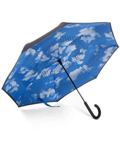 Totes Inbrella Reverse Close Umbrella - Blue