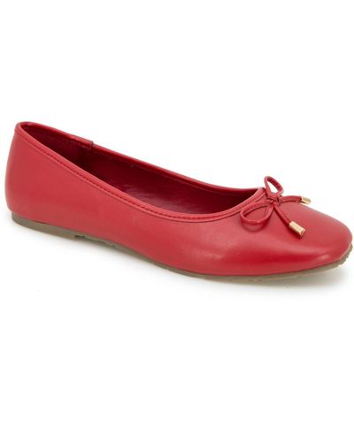 Red Kenneth Cole Reaction Flats and flat shoes for Women | Lyst