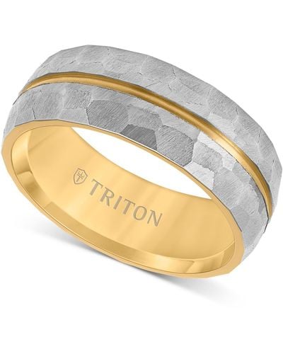 Triton Double Row Comfort Fit Wedding Band - Metallic